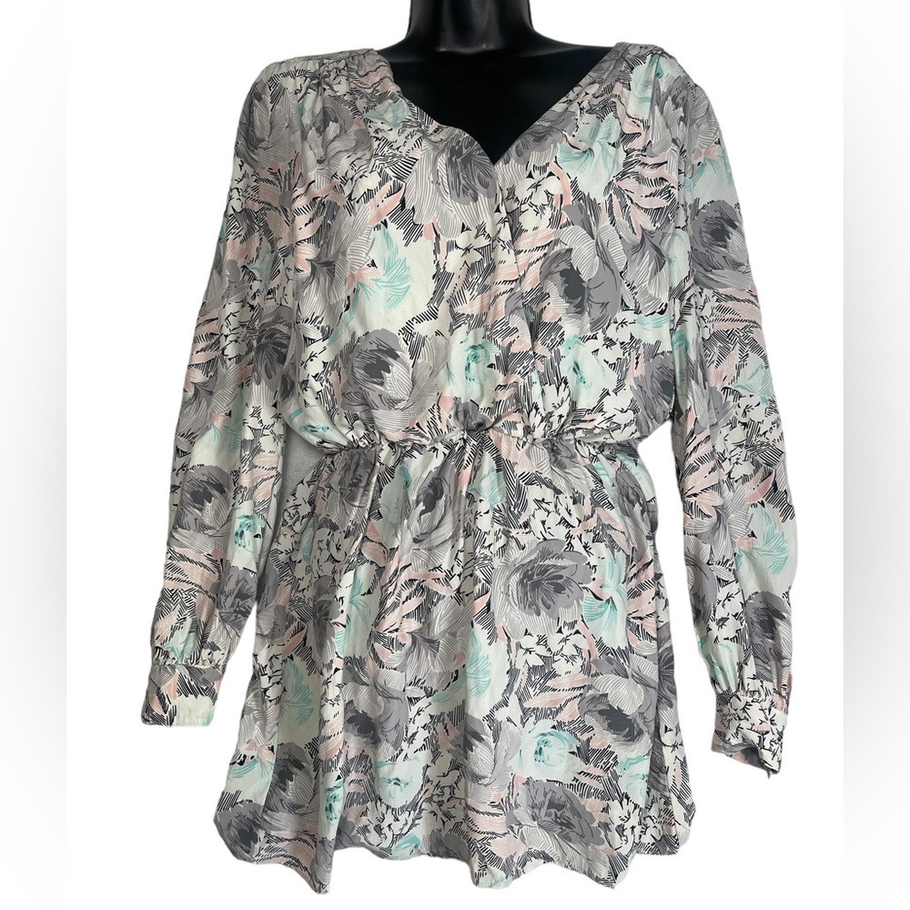 Parker Lila Silk Floral Elastic Waist Mini Dress Sz S‎